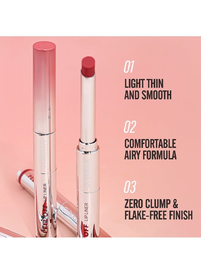OLIBOLLA Peel Off Lip Liner Stain, Long Lasting Waterproof Tear Off Lip Tint, Non Transfer Lip Makeup 01# - Image 5