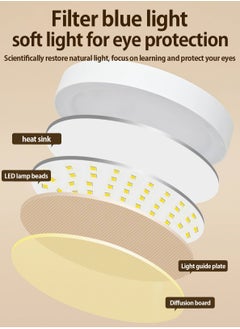 LOOPITYS 3 Modes Touch Dimming USB Dimming Clip Table Lamp Student Dormitory Learning Study Table Light Bedside Flexo Lamps  - Image 4