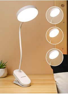 LOOPITYS 3 Modes Touch Dimming USB Dimming Clip Table Lamp Student Dormitory Learning Study Table Light Bedside Flexo Lamps  - Image 1