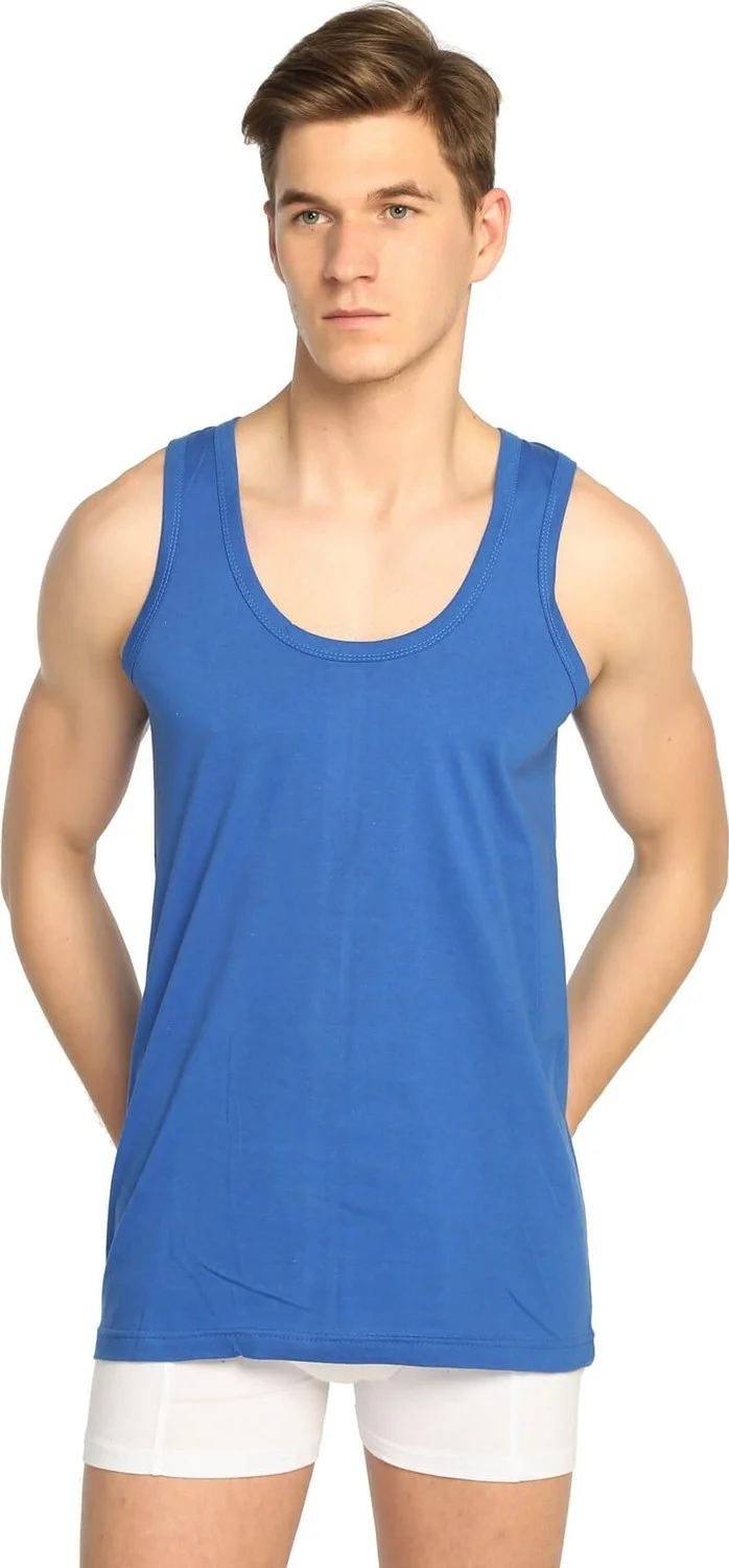 Seher Yıldızı 3 Pack Combed Cotton Colored Men's Undershirt