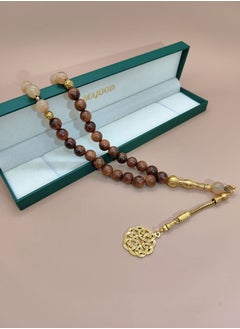 MAJOOD Original Design/33 Natural Crystals With Rosewood Prayer Beads /Tasbih/10mm  - Image 2