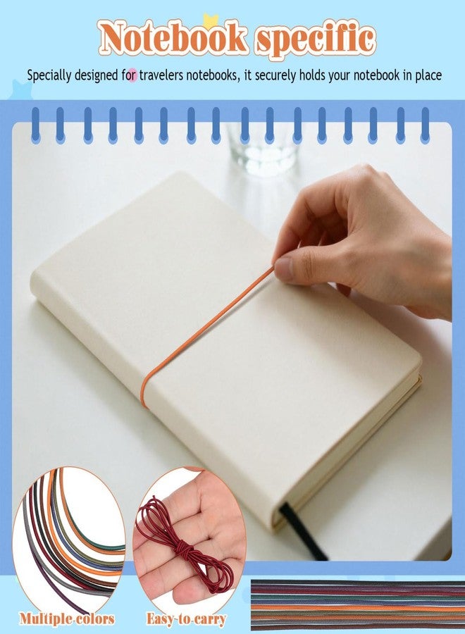 DIYEAH Nylon Rope Tie - 10Pcs Elastic Bands for Travelers Notebook Adjustable Stretchy Straps for Binding and Fixing Assorted Color Compact Design for Outdoor and Travel - Image 5