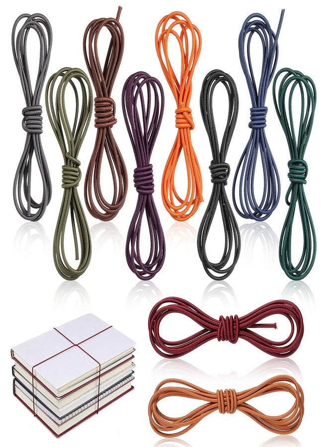 DIYEAH Nylon Rope Tie - 10Pcs Elastic Bands for Travelers Notebook Adjustable Stretchy Straps for Binding and Fixing Assorted Color Compact Design for Outdoor and Travel - Image 1