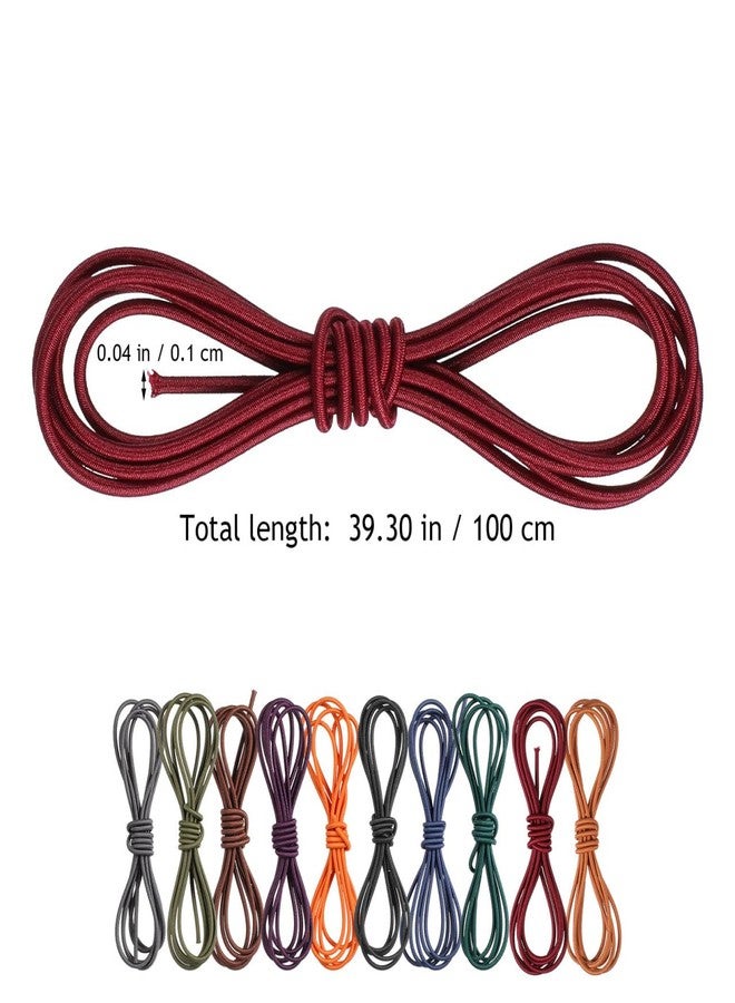 DIYEAH Nylon Rope Tie - 10Pcs Elastic Bands for Travelers Notebook Adjustable Stretchy Straps for Binding and Fixing Assorted Color Compact Design for Outdoor and Travel - Image 4