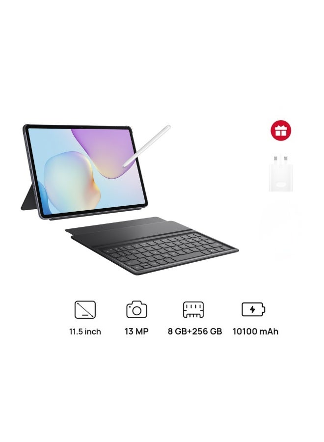 هواوي ماتباد 11.5 (2025) إصدار PaperMatte رمادي 8 جيجابايت رام 256 جيجابايت واي فاي لوحة مفاتيح داخل الصندوق مع قلم مجاني + شاحن هواوي 40 واط - Image 1