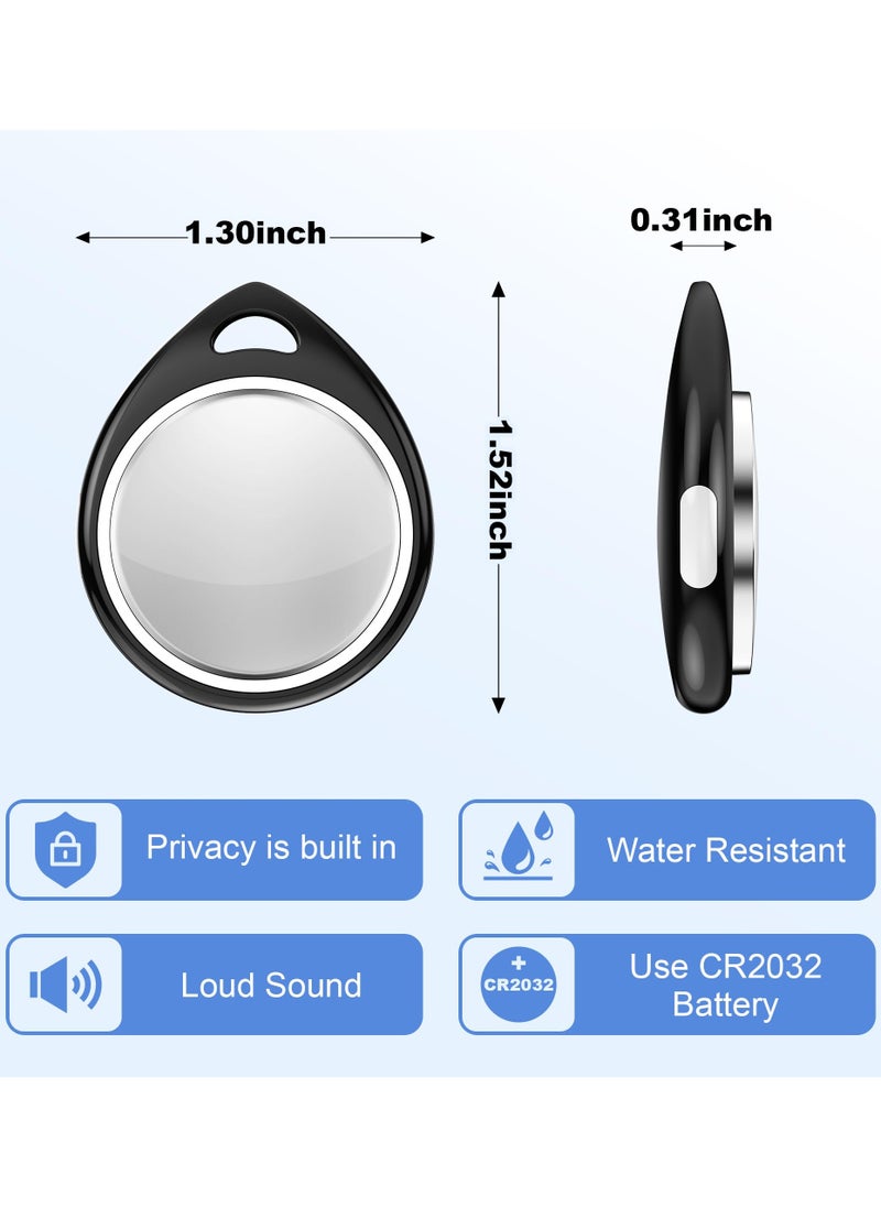 روكيو علامات Air Tags-1 Pack Item Finder تعمل مع تطبيق Find My (iOS فقط) من Apple، علامات تعقب للمفاتيح والأمتعة وحقيبة الظهر، لون أسود (غير مناسب لنظام Android)  - Image 4