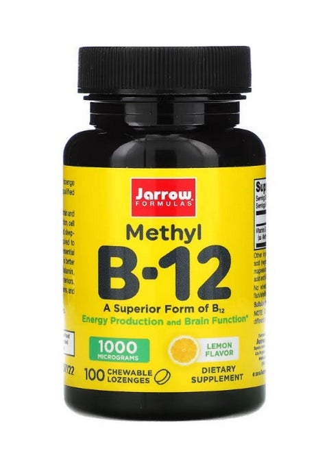 Methyl B12 Lemon 1000 mcg 100 Chewable Lozenges