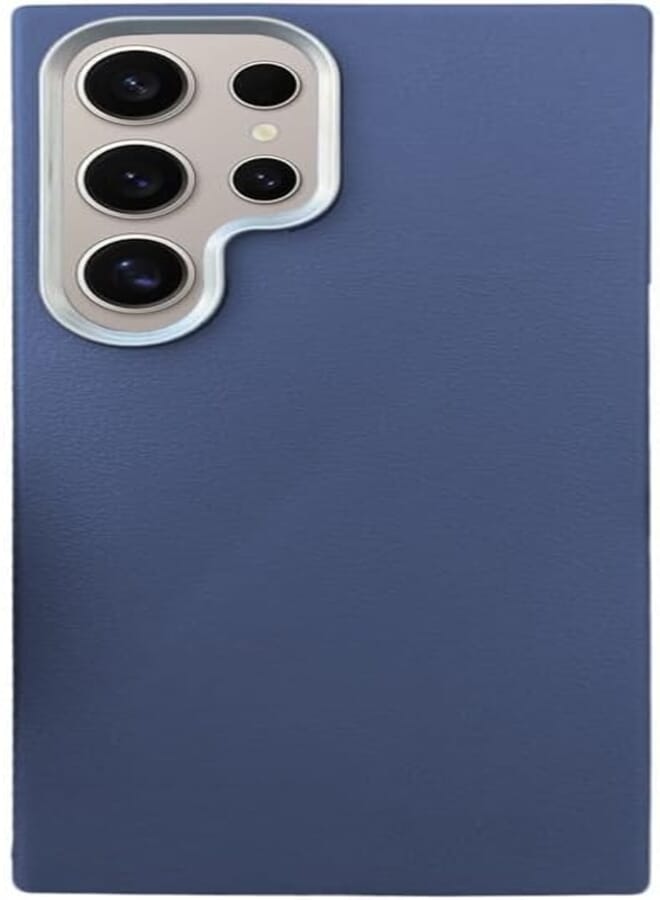 Next Luxury Silicone Case Compatible with Samsung Galaxy S25 ULTRA, Stylish Clear Design, Shockproof, Anti-Scratch, Wireless Charging Compatible (Blue)