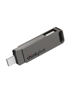 BURAQ Lenovo Thinkplus MU110 USB3.2+Type-C Dual Interface Rotation Flash Drive, Size: 32GB(Grey)  - Image 2