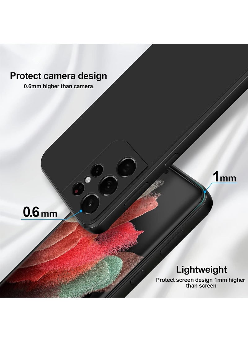 BORTONY Galaxy S21 Ultra Case Liquid Silicone Camera Protective Slim Cover Anti Scracth Shocproof Case for Samsung Galaxy S21 Ultra - Image 5