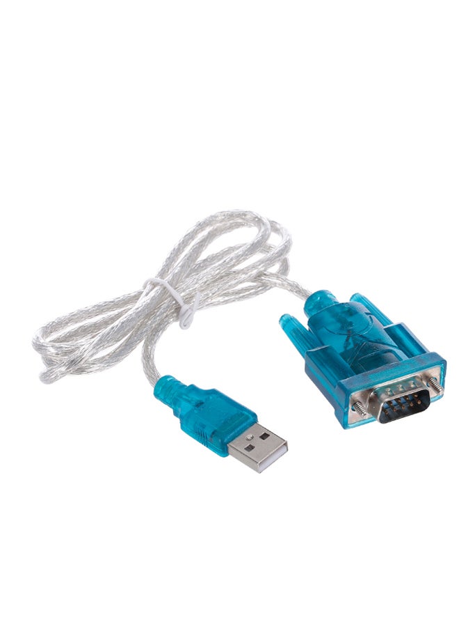 موصل كابل بمنفذ USB من أنثى إلى ذكر بعدد 9 دبابيس للمنافذ التسلسلية أزرق / فضي - Image 1