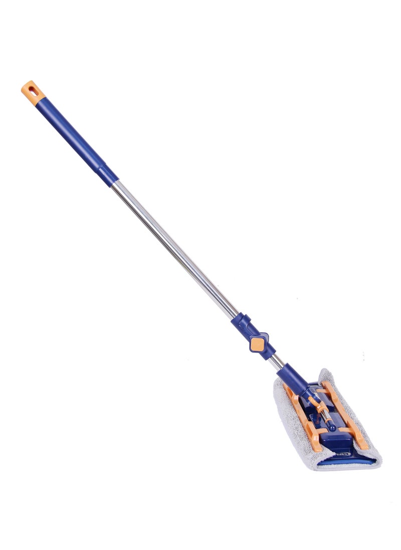 CEPILLO Professional Microfiber Flat Mop | Microfiber Cloth | 3 Built in Gear Clip On | Washable Pads | 360° Rotating Mop | All Kinds Of Floor Cleaning -  44cm DARK BLUE CP617  - Image 3