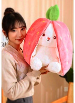 Canestar Special Gift for Lover Strawberry Rabbit 50CM Special Design - Both Strawberry and Rabbit with Zippered Structure  - Image 4