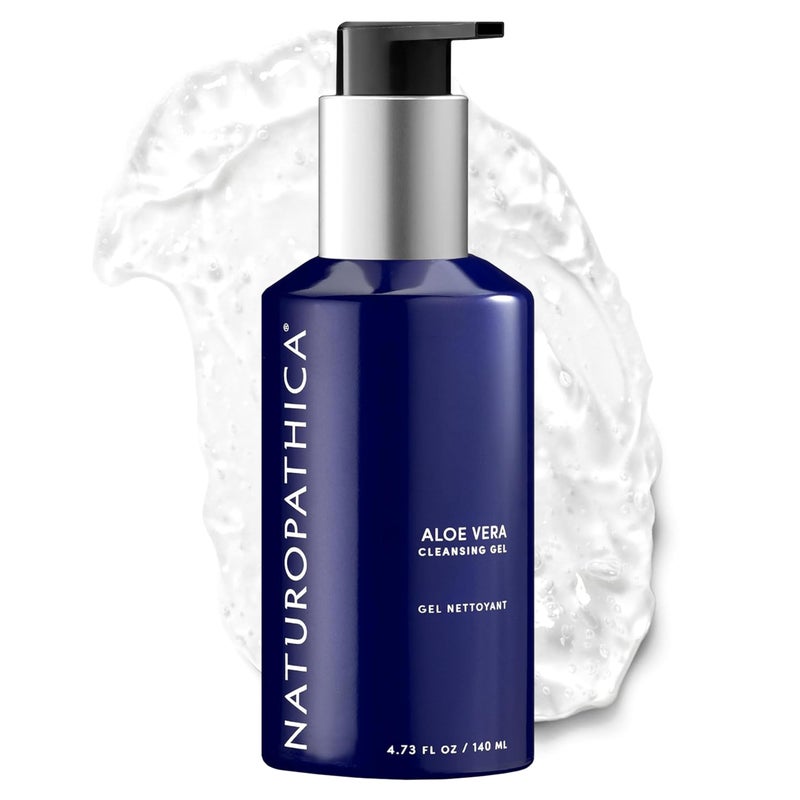 Naturopathica Aloe Vera Cleansing Gel, Facial Cleanser with Aloe Vera and Lavender, Clarifying Face Wash for Men and Women, 4.73 fl oz - Image 1