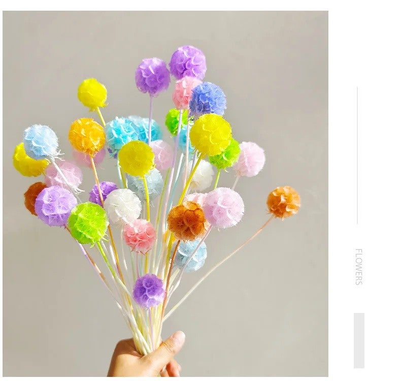 Y&D Handmade European Real Flower Bouquet: Dried Windmill, Fruit, Starflower - Perfect Home Decor, Wedding, Back to School, Mother's Day Gift - Image 4
