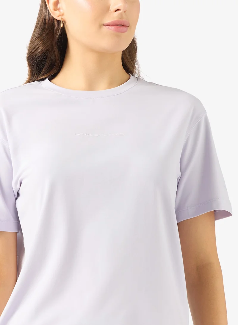 Anta Purple Women’s CoolAir IceTech Tee – Lightweight Breathable Training T-Shirt for Women | Best Price UAE