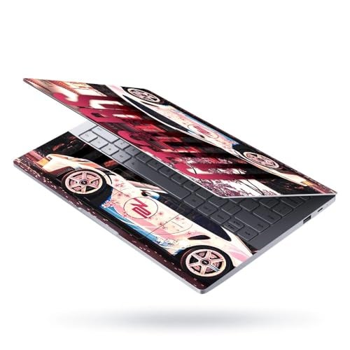 TechFit Full Body Laptop Skin Upto 15.6 inch Sticker Compatible for Dell/HP/Lenovo/Acer/Asus All Laptop Size Upto 14 to 15.6 Inch - JDM Livery Tuned Car - Image 2
