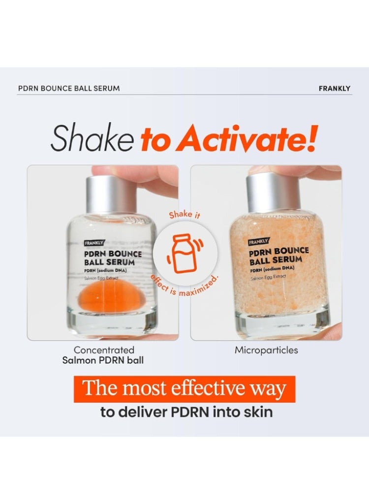 FRANKLY Salmon PDRN Bounce Ball Serum – Korean Hydrating Serum for Plump, Smooth, Firm & Radiant-Looking Skin - Image 5