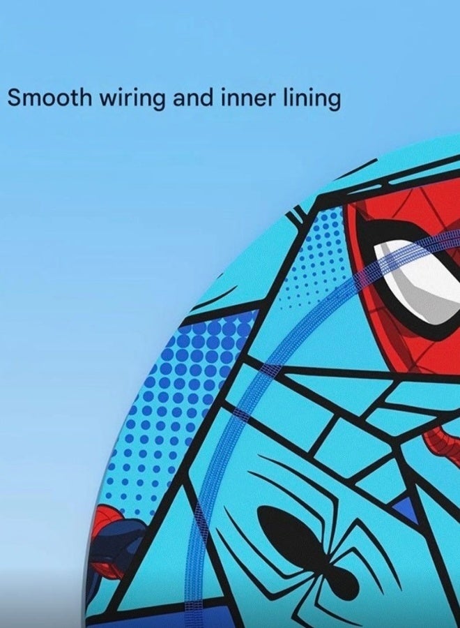 SPIDERMAN Kids Spiderman Printed Flat Silicone Swim Cap Anti-Fog UV Protection No Hair Pull Swimming Goggles Set for Boys Ages 4-7 Comfortable Pool Swimming Accessories - Image 2