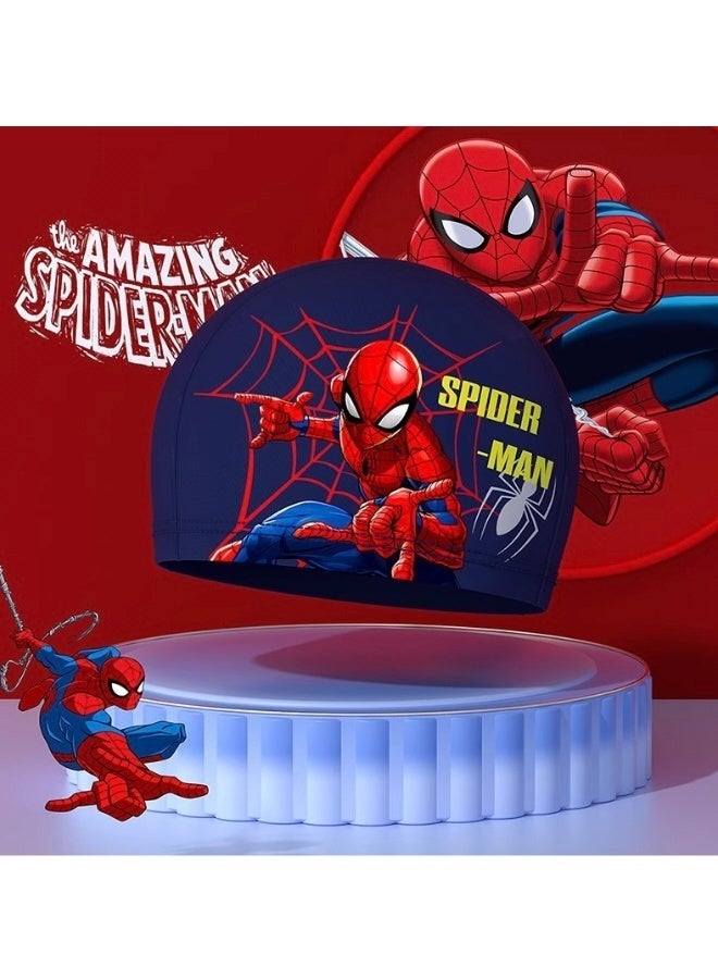 SPIDERMAN Kids Spiderman Printed Flat Silicone Swim Cap Anti-Fog UV Protection No Hair Pull Swimming Goggles Set for Boys Ages 4-7 Comfortable Pool Swimming Accessories - Image 4