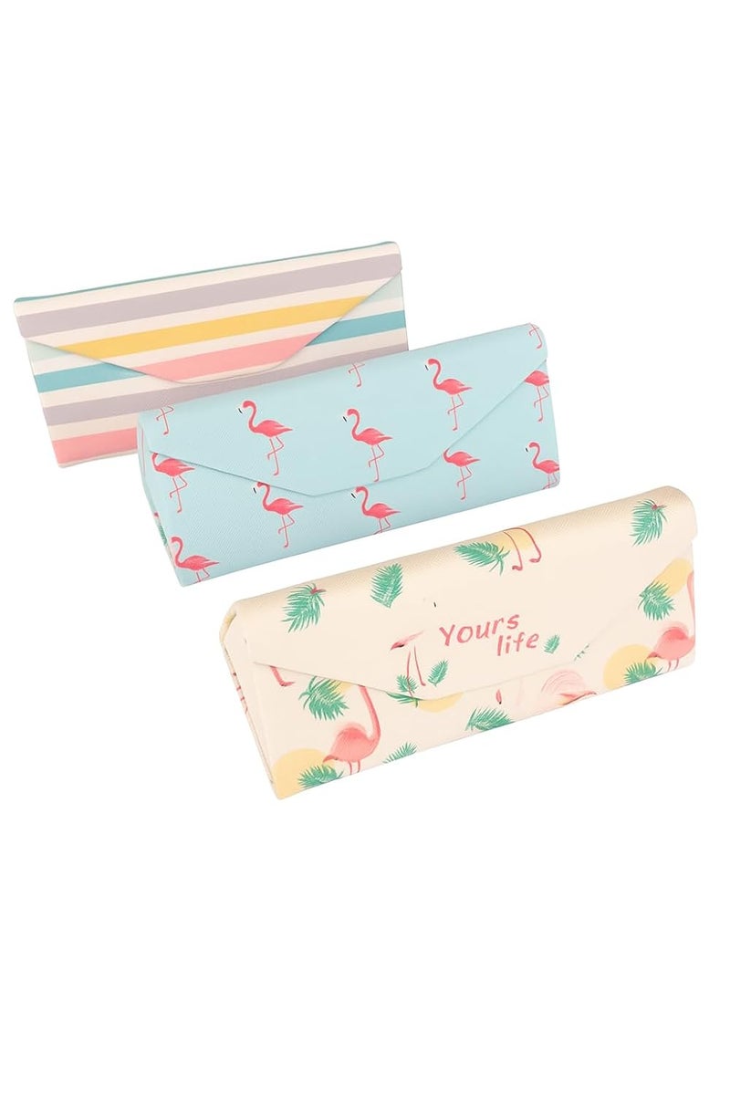 CHIBRO Travel Sunglasses Spectacle Cases | PU Leather Sunglass Bag case | Glasses Pouch Organizer for Women | Summer Lightweight Sun Glasses Protector Box - Image 1