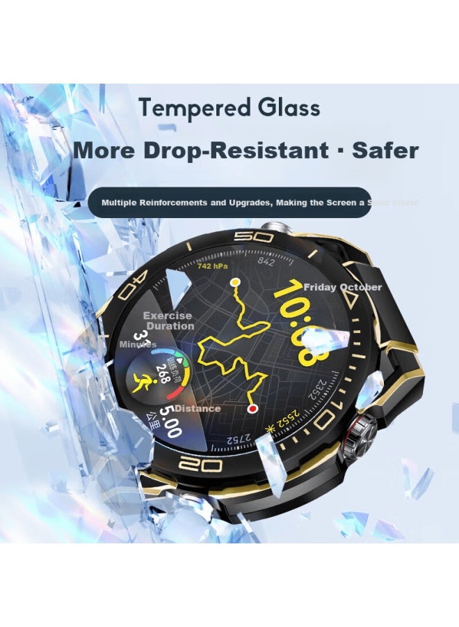 Watchbond Huawei Watch Gt5 Protective Case Ultimate Hollow Half-frame Hard Shell Shockproof Scratch-resistant Mountain Riding Accessory - Image 2
