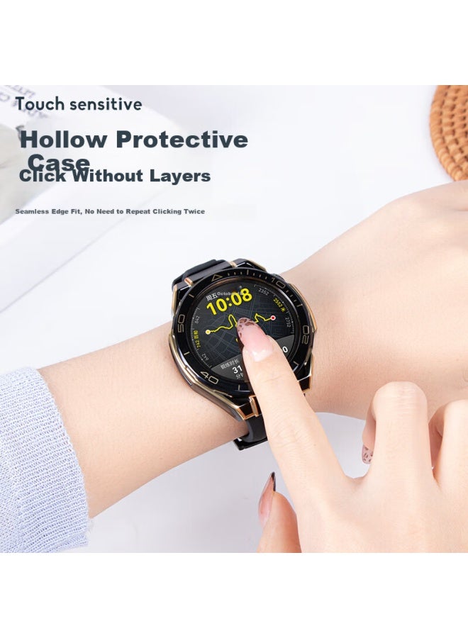Watchbond Huawei Watch Gt5 Protective Case Ultimate Hollow Half-frame Hard Shell Shockproof Scratch-resistant Mountain Riding Accessory - Image 5