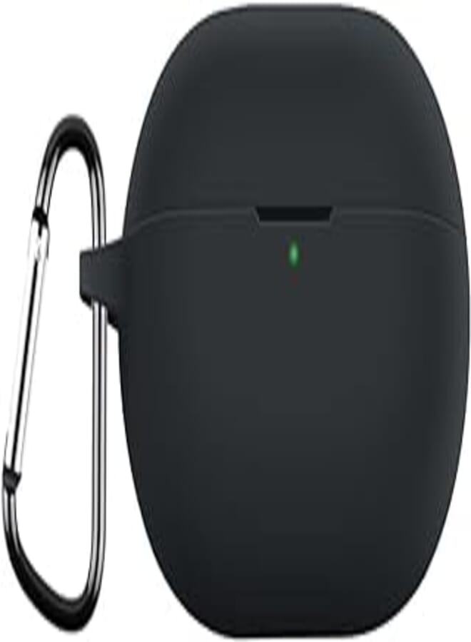 XICEN Case for Huawei FreeBuds Pro 3, Shockproof Thin Silicone Case, Anti-Scratch, with Carabiner, Odorless, Cover for Huawei FreeBuds Pro 3 (black)