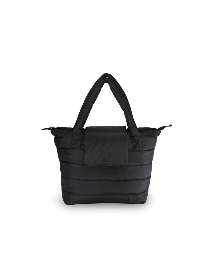 7 A.M. 7AM Voyage Baby Diaper Bag - Waterproof Capri Diaper Bag with Crossbody Straps, Multifunctional Baby Travel Bag Tote with Changing Pad & Stroller Straps | (Black) - Image 2