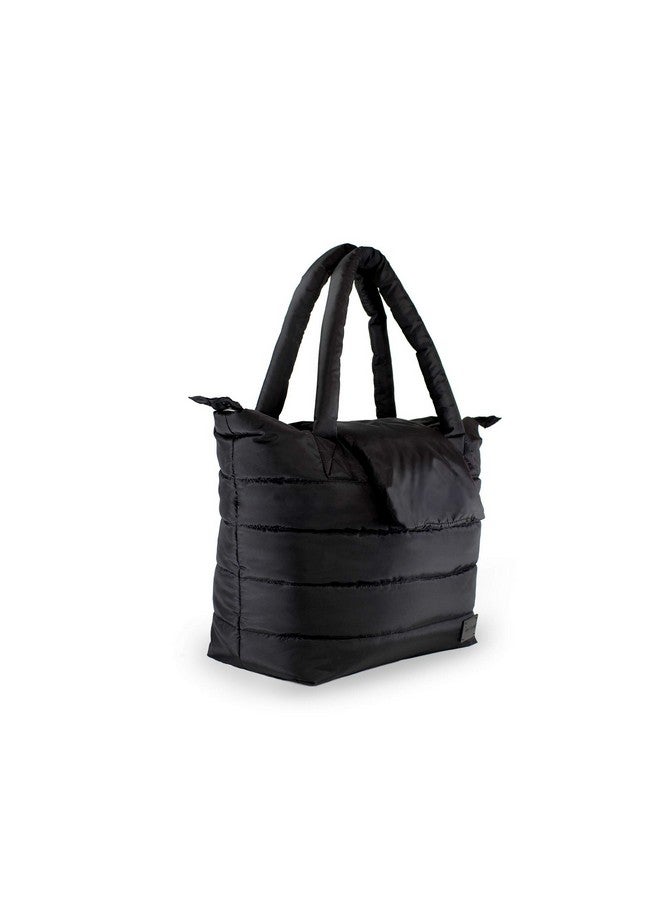 7 A.M. 7AM Voyage Baby Diaper Bag - Waterproof Capri Diaper Bag with Crossbody Straps, Multifunctional Baby Travel Bag Tote with Changing Pad & Stroller Straps | (Black) - Image 3