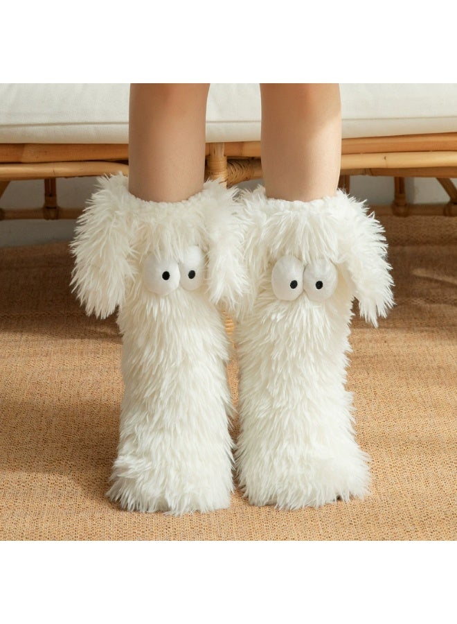 general Cashmere floor socks - Adult home use thick and plush anti-slip women's plush snow socks - Image 1