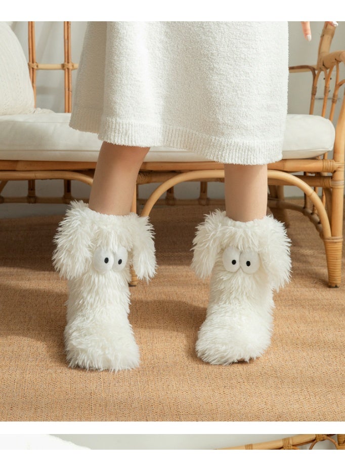 general Cashmere floor socks - Adult home use thick and plush anti-slip women's plush snow socks - Image 2