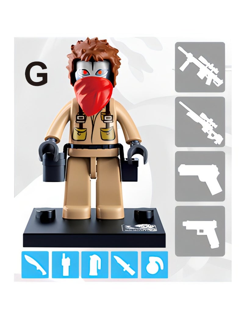 Sluban Sluban - Robber Action Model Mini Figure 1 - M38-B0586G  - Image 2