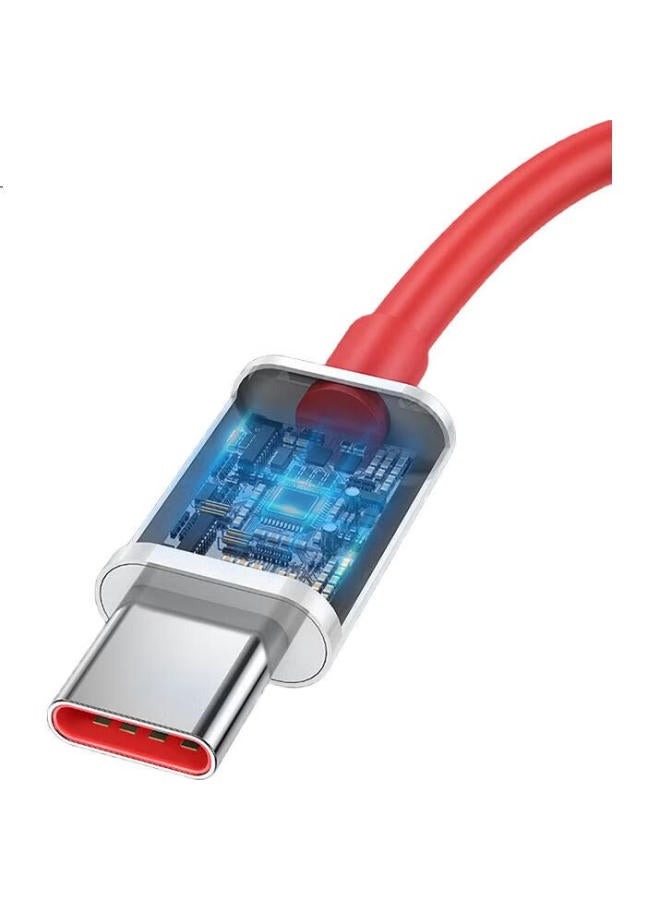 Trendy Style Chuanfan Suitable For Dual-Head Type-C Charging Cable, 65W Fast Charging, Compatible With 1+9/9R/9Rt/9Pro/8T Phones, Quick Charger Cable, 1.5 Meters - Image 1