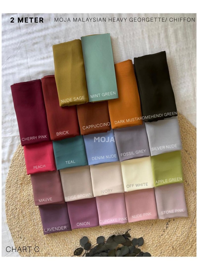 Moja Hijab Bundle – 22 Colours Set | Premium Quality, Soft & Breathable Fabric - Image 3