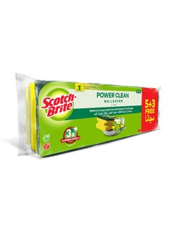 Scotch Brite Scotch-Brite Heavy Duty Classic Nail Saver Scrub Sponge  8 units  5 3 Free  pack   Kitchen sponge   Dish sponge   Scrub   General Purpose Cleaning   Food Safe   Non-Rusting   Kitchen  Garage  Outdoor  - Image 2