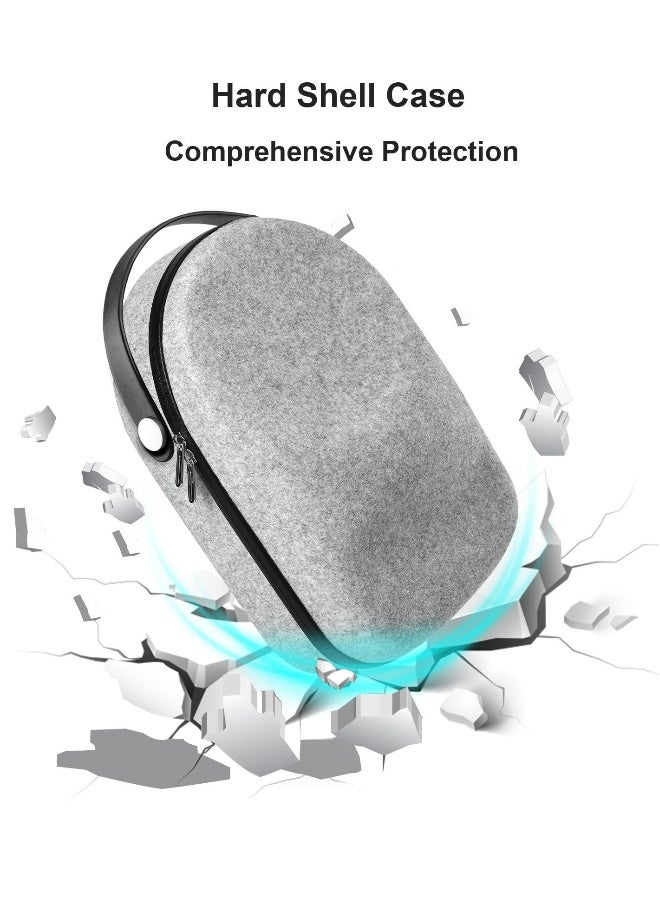 حقيبة حمل صلبة لجهاز Meta Oculus Quest 2/Quest 3/Vision Pro النسخة الأصلية/النسخة المتميزة لسماعة الألعاب VR ووحدات التحكم اللمسية - ملحقات متوافقة للتخزين أثناء السفر والمنزل - Image 2