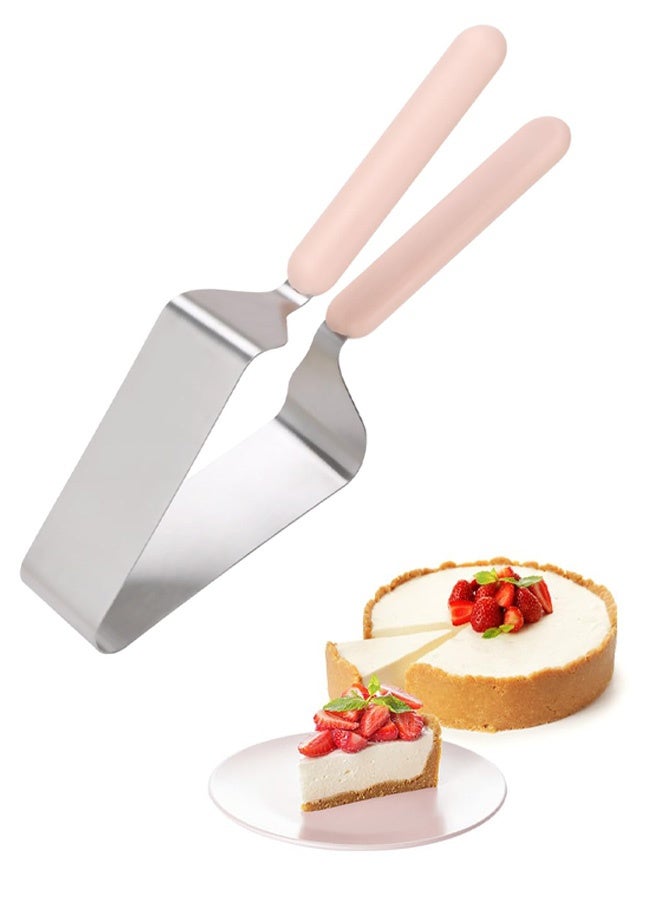 Cake Cutter Slicer, Stainless Steel Cake Server Divider with Double Handle, Adjustable Triangle Cakes Cutting Tool for Pie Server, Wedding, Birthday, Party, Kitchen - Image 1