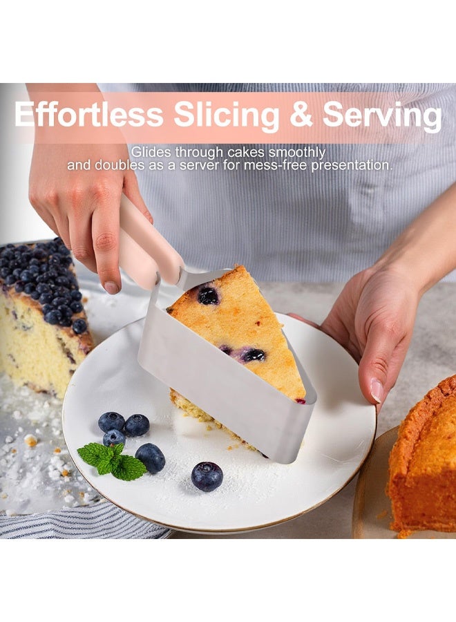 Cake Cutter Slicer, Stainless Steel Cake Server Divider with Double Handle, Adjustable Triangle Cakes Cutting Tool for Pie Server, Wedding, Birthday, Party, Kitchen - Image 5