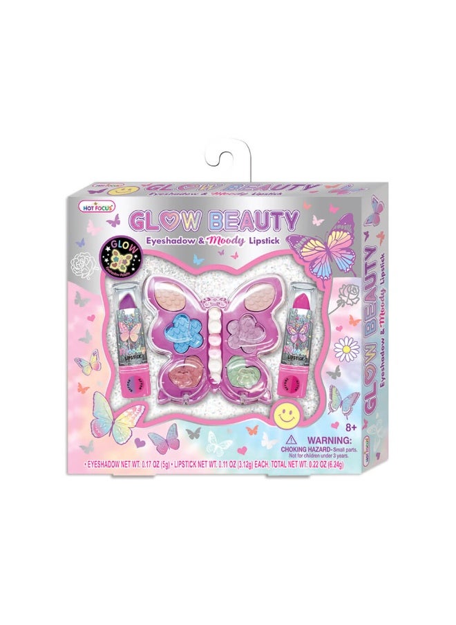 Hot Focus Glow Beauty Eyeshadow And Moody Lipstick Kit  - Image 2