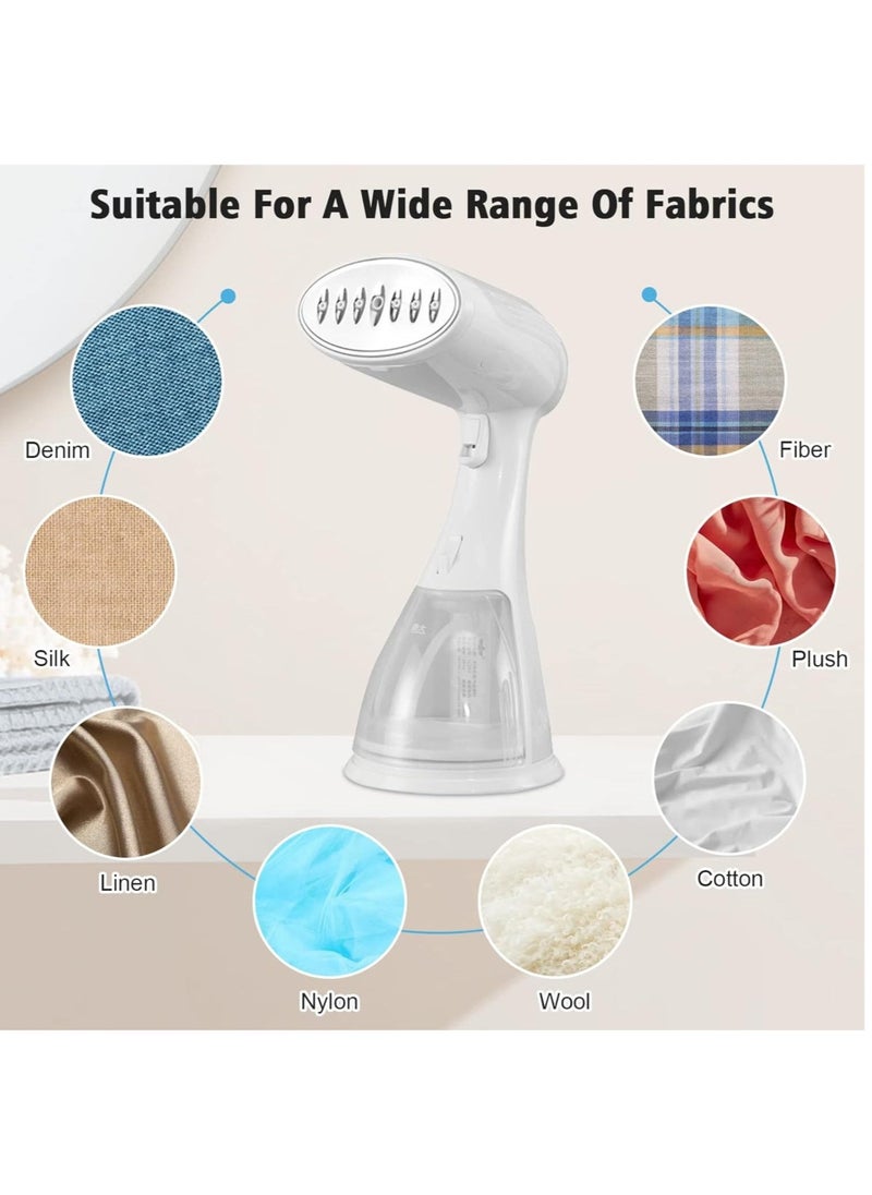 Denx Handheld Steam Iron Suitable For All Types Of Clothes With A Power Of 1500 Watts - White Color - Image 1