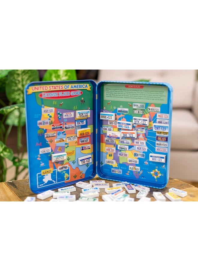 Bendon Ts Shure License Plate Games Magnetic Activity Tin With Foam Magnet Sheet 50519  - Image 3
