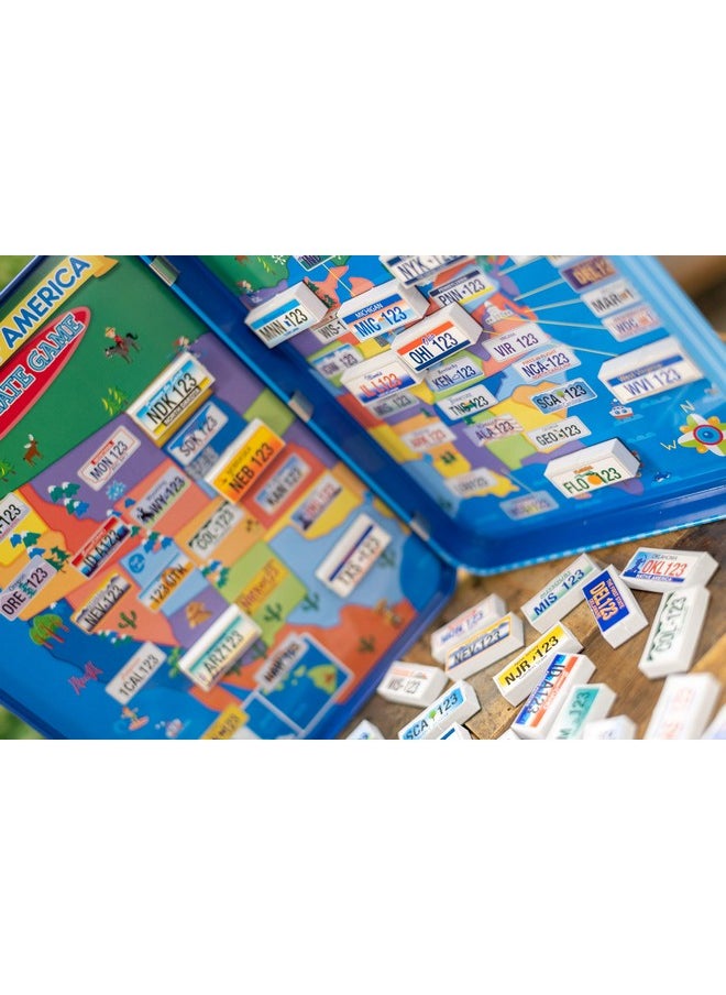 Bendon Ts Shure License Plate Games Magnetic Activity Tin With Foam Magnet Sheet 50519  - Image 5