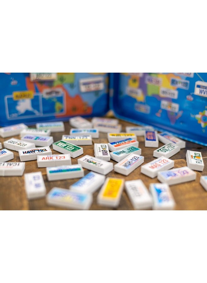 Bendon Ts Shure License Plate Games Magnetic Activity Tin With Foam Magnet Sheet 50519  - Image 4