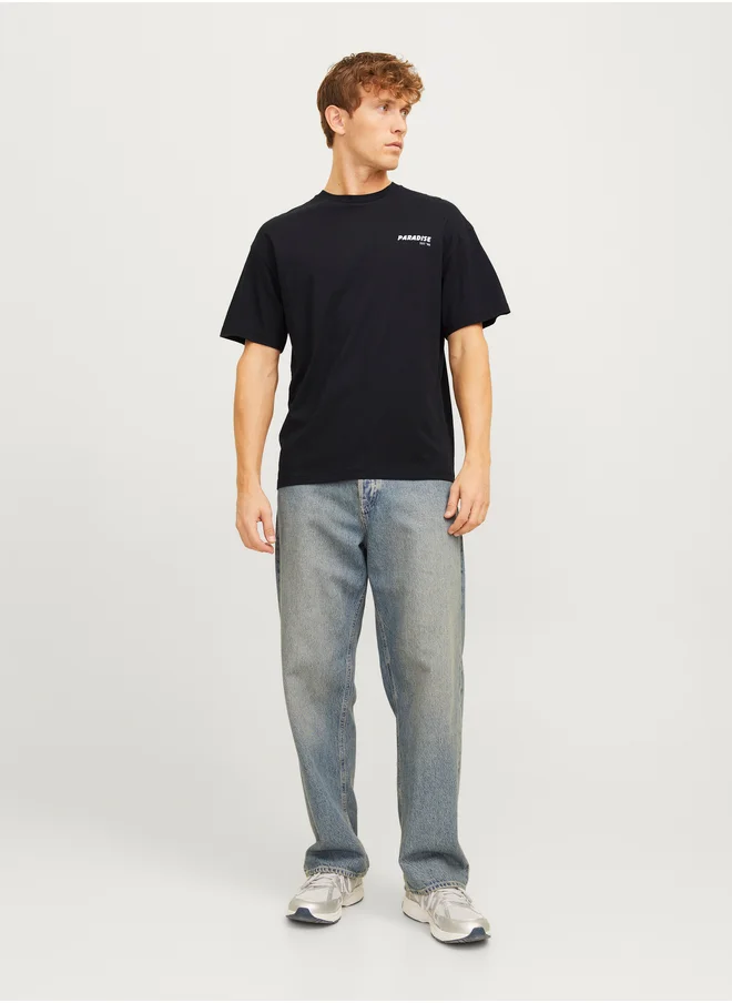 JACK & JONES Graphic Print Crew Neck T-Shirt