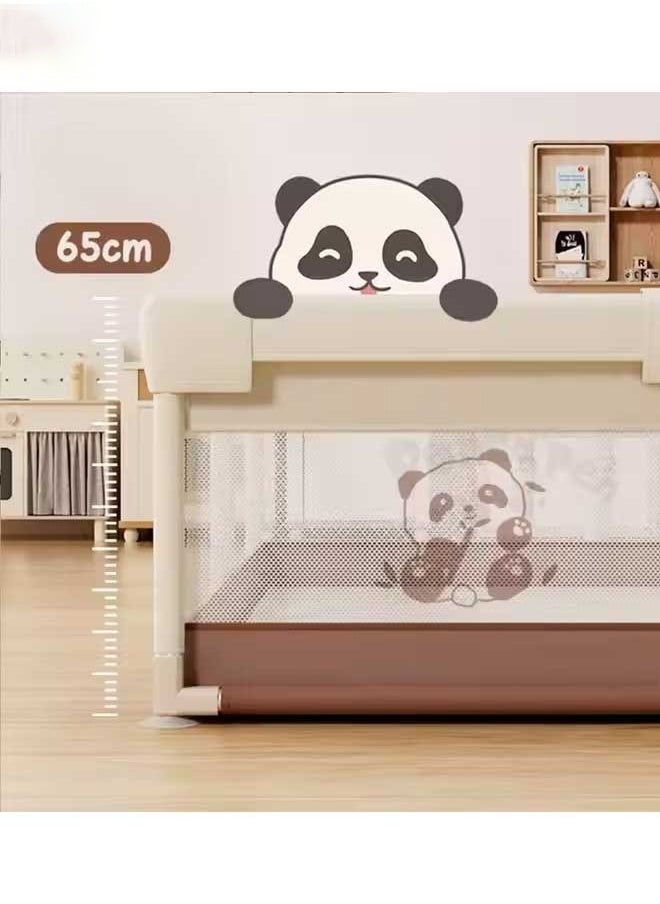 oldlaiben Baby Play Fence, Protective Fence, Baby Indoor Fence, Baby Activity Centre, With Breathable Mesh and Zipper Door, 150*180CM  - Image 5
