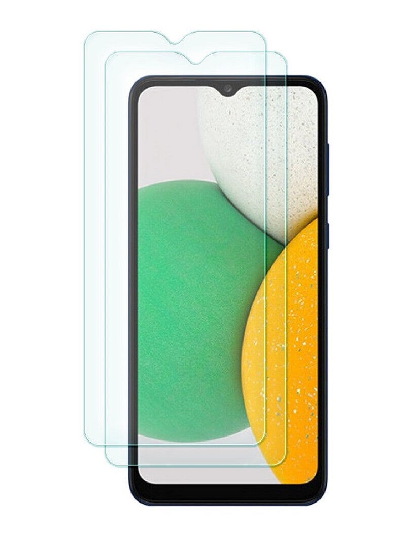 Super 2 Pieces Tempered Glass Screen Protector Clear Designed For Samsung Galaxy A03 Full Screen Coverage And Bubble Free - Image 1