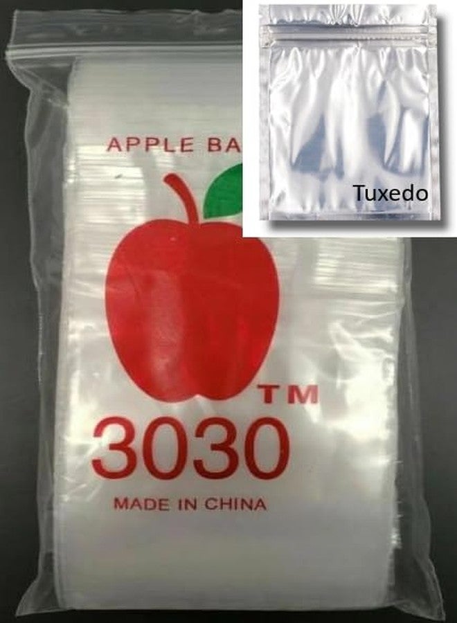 Tuxedo 30x30 1000 Pieces Apple bag/Tuxedo Smell Proof BagsHolographic Packaging Bags Storage Bag for Food Storage 1pc - Image 2