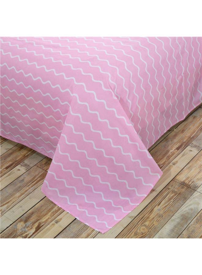Beauenty 4-Piece Printed  Duvet Cover Set Polyester Pink/Blue/Green - Image 5