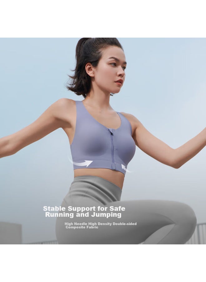 Ubras High-intensity Sports Bra, Women's Underwear, Wireless, Beautiful Back Brassiere, Cool Touch Style - Palm Leaf, Xl